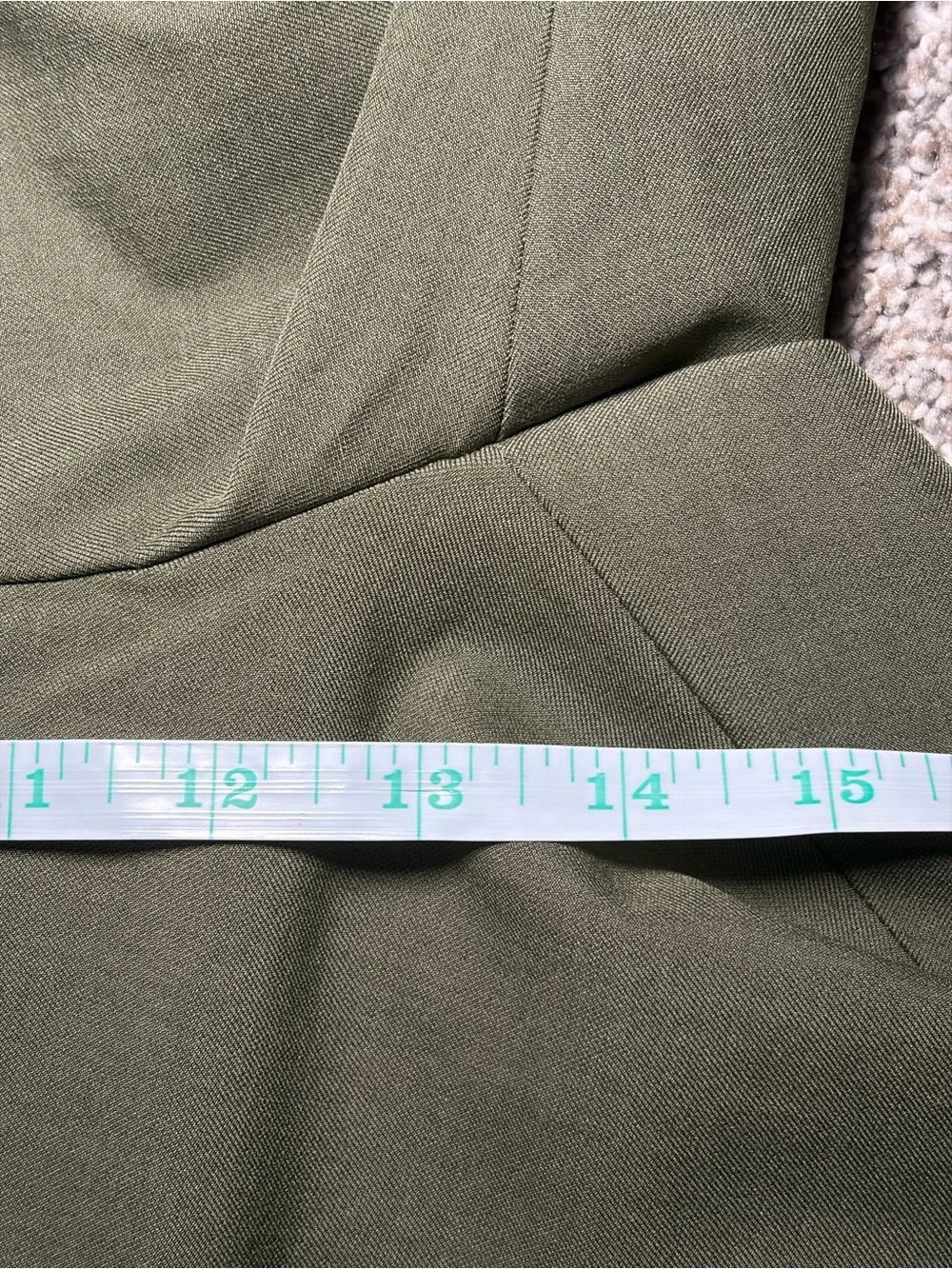 Banana Republic Sculpted Cropped Bootcut Pant 16 Long NWT Olive Green Stretch - Picture 15 of 16